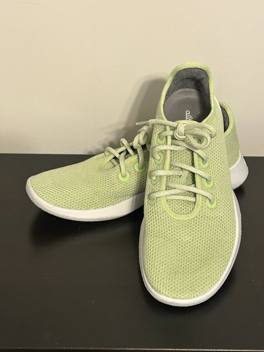 Mens ALLBIRDS Sz 11 Pastel Green Runner Lace Up Shoes / Sneakers